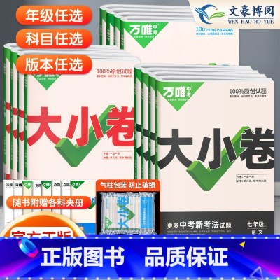 [人教版]物理 八年级上 [正版]2024大小卷七年级八九年级上册下册语文数学英语物理化学政治历史人教版初中单元同步试卷