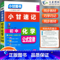 [小甘速记]化学公式 初中通用 [正版]2023版初中小甘速记英语语法语文文言文小甘图书随身记数学物理化学生物政治历史大