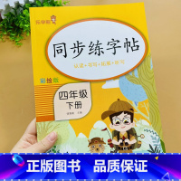 语文 四年级下 [正版]四4年级下册小学语文同步练字帖每日一练语文写字课课练人教版小学生同步楷书临摹练习字帖三下学期钢笔