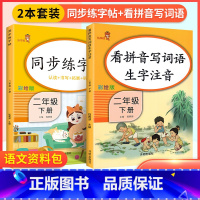 [二年级下]字帖+看拼音 小学通用 [正版]2023新版语文练字帖一年级上二年级上三年级上四年级上五年级上六年级上同步字