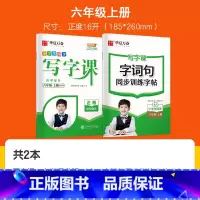[全2本]六上 写字课+字词句 [正版]字帖写字课一二三四五六年级上册下册 下上语文英语同步练字帖一年级字帖练字小学生写