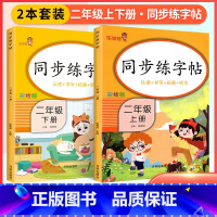 [二年级上下]字帖(2本) 小学通用 [正版]2023新版语文练字帖一年级上二年级上三年级上四年级上五年级上六年级上同步