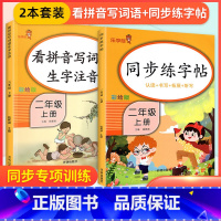 [二年级上]字帖+看拼音 小学通用 [正版]2023新版语文练字帖一年级上二年级上三年级上四年级上五年级上六年级上同步字