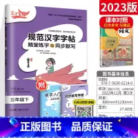 [5下]语文 小学通用 [正版]2023新版笔下生辉规范汉字字帖同步默写手册一二年级上册三年级四年级五年级六年级下册人教