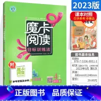 四上 语文阅读 小学通用 [正版]2023新版 魔卡阅读三四年级五六年级一二年级上册下册 语文英语阅读理解训练题 典中点