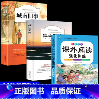 [3册]城南旧事+呼兰河传+五年级阅读强化训练 [正版]城南旧事林海音完整版原著三四五六年级课外书必读阅读书籍经典书目小