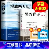 [人民文学]海底两万里+骆驼祥子 [正版]完整无删减海底两万里七年级必读书原著骆驼祥子原著凡尔纳原版全译小学版初中生课外