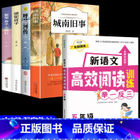 [5册]五年级课外阅读+高效阅读训练 [正版]城南旧事林海音完整版原著三四五六年级课外书必读阅读书籍经典书目小学生初中生
