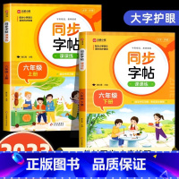 [六年级上下册]语文同步字帖 小学通用 [正版]2024人教版小学同步练字帖一年级二年级上册三年级四年级上五六年级下册语