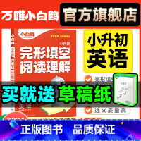 英语[完形阅读+词汇]❤2本套装 小学通用 [正版]2024万唯小学英语阅读理解完形填空四年级五年级六年级小升初强化组合