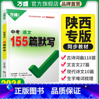 语文 陕西省 [正版]2024陕西语文陕西155篇名句默写中考专项训练总复习初三古诗词曲文言文现代诗文初中七八九年级万维