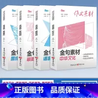 [4本金句素材]文化+审美+思维+语言 高中通用 作文素材 [正版]2024版高中作文素材新高考版语文满分作文书春夏秋冬