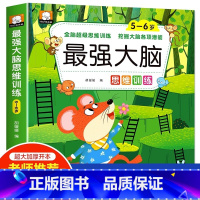 最强大脑思维训练(5-6岁) [正版]儿童全脑开发思维逻辑升级训练游戏书2-3-4-5岁左右脑强大脑开发训练书籍小班中班