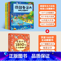 德国专注力+学前1800字[全5册] [正版]全12册德国专注力训练大书 幼儿思维逻辑训练书 儿童绘本2-3-4-6-7