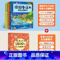 德国专注力+学前1800字[全5册] [正版]全12册德国专注力训练大书 幼儿思维逻辑训练书 儿童绘本2-3-4-6-7