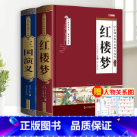 [完整版2册]红楼梦+三国演义 [正版]完整无删减四大名著原著 三国演义水浒传西游记红楼梦青少年完整版 初高中生无障碍阅