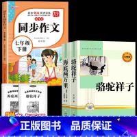 [完整版 3册]海底两万里+骆驼祥子+同步作文 [正版]完整版海底两万里和骆驼祥子原著老舍七年级下册名著导读初中生课外书