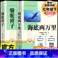 [完整版 2册]海底两万里+骆驼祥子 送考点 [正版]完整版海底两万里和骆驼祥子原著老舍七年级下册名著导读初中生课外书阅