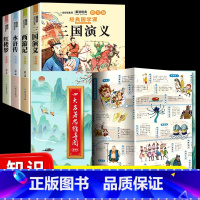 [知识拓展]思维导图+四大名著课外书 [正版]抖音同款四大名著思维导图画册人物关系图水浒传三国演义红楼梦西游记唐僧取经路