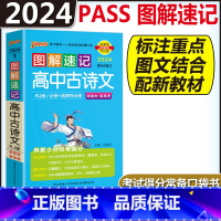 高中古诗文 高中通用 [正版]图解速记高中语文数学物理化学生物政治历史地理英语词汇单字语法文言文古诗文基础知识点总结大全