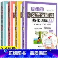 周计划 文言文阅读强化训练 小学六年级 [正版]2023新版周计划语文阅读文言文强化训练全套4本三年级四五六年级小学人教