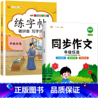 练字帖+同步作文 六年级上 [正版]六年级下册字帖练字同步人教版语文练字帖小学生6年级拼音笔画笔顺偏旁部首临摹钢笔田字格