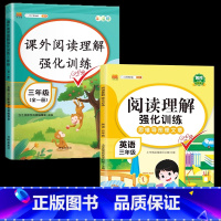 [2本]英语阅读理解+语文阅读理解 小学六年级 [正版]英语阅读理解强化训练三年级四年级五六年级上册小学生答题解题技巧模