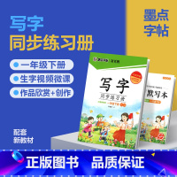 一年级下[附赠听写默写本] 小学通用 [正版]2024春墨点字帖荆霄鹏字帖一年级二年级三四五六七八九年级写字同步练习簿上