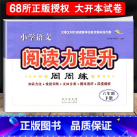 语文阅读力提升[六年级下册] 小学通用 [正版]2024小学语文阅读力提升周周练 三四五六年级上册下册 阅读素养力提升小