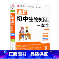 初中生物知识一本全[含透明书皮] 初中通用 [正版]2023易佰图书初中小四门地理知识一本全初一初二七八年级上下册历史道