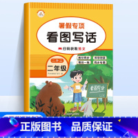 [语文]看图写话 小学二年级 [正版]新版暑假专项训练二年级全套5册语文看图写话课外阅读写字练字帖数学口算题应用题天天练