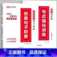 [推荐全2册]句式训练+优美句子 小学四年级 [正版]荣恒小学语文句式训练大全一二三四五六年级扩句仿句组词造句修改病句好