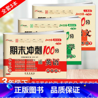 [3本]下册语文人教版+数学英语冀教版 小学三年级 [正版]2023新版 期末冲刺100三年级英语上册下册冀教版小学3年