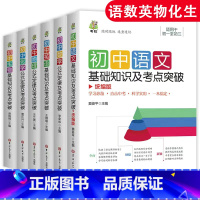 语数英理化生 共6本 初中通用 [正版]阳光旭日 初中基础知识及考点突破语文英语历史生物地理初一二三七八九年级中考数学物