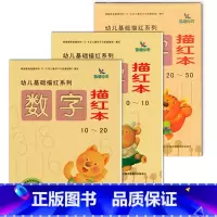 [全套3本]数字描红本 0-50 [正版]3册 新版幼儿基础描红系列 数字描红本(0-10) 10~20 20~50 3