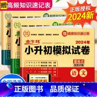 [2024新版 含真题]小升初真题+模拟卷 语数英3册 小学升初中 [正版]2024小升初模拟试卷语文数学英语真卷必刷题