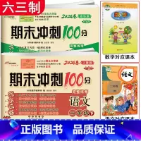 [2本]下册 语文人教版+数学青岛版(六三制) 小学二年级 [正版]2024春期末冲刺100分二年级上册下册语文人教版+