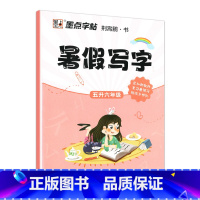 5升6年级 暑假写字作业 [正版]寒假写字作业天天练一二三四五六年级同步写字课人教版上下册预习复习强化巩固儿童小学生铅笔