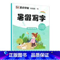 4升5年级 暑假写字作业 [正版]寒假写字作业天天练一二三四五六年级同步写字课人教版上下册预习复习强化巩固儿童小学生铅笔