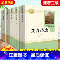 [人民教育出版社]艾青+水浒+简爱+儒林外史 九年级上下册必读 [正版]艾青诗选水浒传人教版九年级上册必读名著原著完整