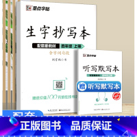 生字抄写本 4年级上册 小学通用 [正版]2023新版 生字抄写本二年级上册人教版赠听写默写本扫码报听写生字词语拼音笔画