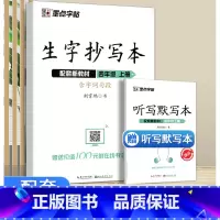 生字抄写本 4年级上册 小学通用 [正版]2023新版 生字抄写本二年级上册人教版赠听写默写本扫码报听写生字词语拼音笔画
