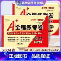 语文+数学 人教版 二年级下 [正版]2024春A+全程练考卷二年级语文数学下册人教版RJ a+全程练考卷小学2年级下人