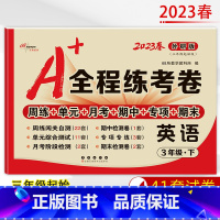 英语 外研版(三年级起始版) 三年级下 [正版]2023春 A+全程练考卷英语3年级下册小学三年级外研版试卷三年级起始版