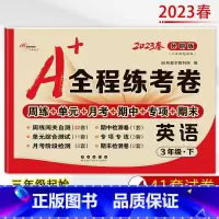 英语 外研版(三年级起始版) 三年级下 [正版]2023春 A+全程练考卷英语3年级下册小学三年级外研版试卷三年级起始版