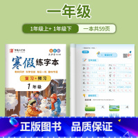 1年级[影片教学 复习+预习] [正版]邹慕白寒假练字帖本语文同步寒假复习预习升学衔接人教版全彩一二三四五六七八年级上下