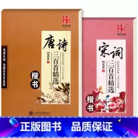 唐诗三百首精选楷书+宋词三百首精选楷书 [正版]田英章钢笔楷书字帖7000常用字成人正楷硬笔书法楷体大气练字成年男女生字