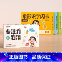 [组合]划消卡+3盒象形识字闪卡 [正版]幼儿象形识字闪卡幼儿园专注力划消卡儿童小学生图形认知记忆力幼小衔接早教教具