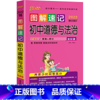 道德与法治 初中通用 [正版]图解速记初中小四门历史道德与法治地理生物知识点汇总速查速记背记手册基础知识大全七八九年级中