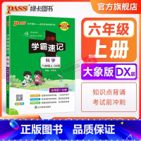 科学[大象版] 六年级下 [正版]大象版 小学学霸速记六年级科学知识点汇总速查速记上册下册科学课件实验总复习知识点提要同